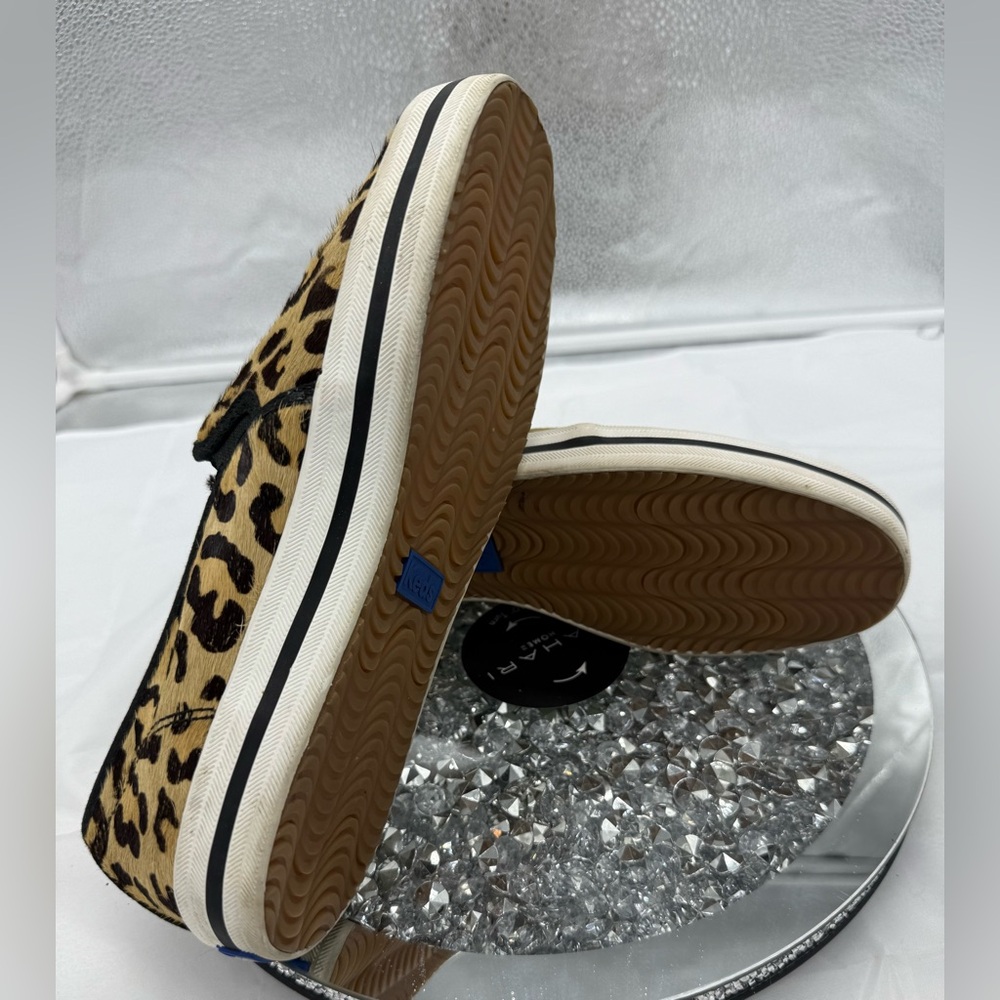 Kate Spade New York KEDS NIB Women's Double Decker Leo Pony Tan Size 8M Calfhair - Picture 5 of 5